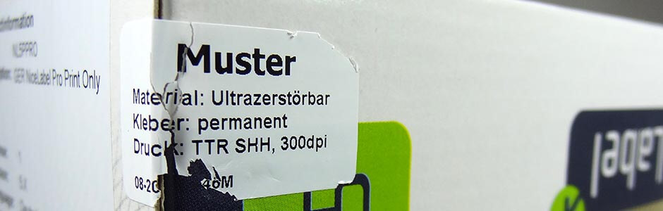 Sicherheits-Etiketten für Ihren Etikettendrucker